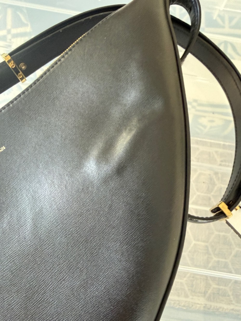 TOTEME Black Scooped Sling Bag - Picture 16 of 17